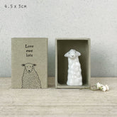 east-of-india-mini-porcelain-matchbox-sheep-love-ewe-lots|6100E|Luck and Luck| 1